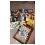 Large box of misc vinyl record