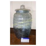 Large number 4 jar with lid