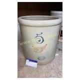 No5 redwing pottery crock