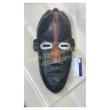 African wood carved tribal mask