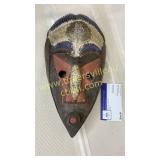 Ghanaian wood carved tribal mask
