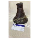 Rare early Haidens Horn dice drop leather hand