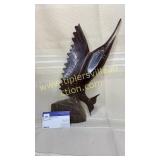 Sailfish wood carved statue