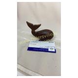 Whale wood carving
