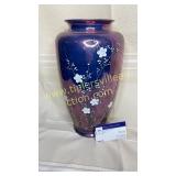 Large hand painted Nippon luster ware vase