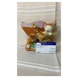 Vintage USA pottery fawn planter