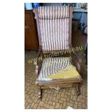 Carved platform rocker needs upholstery