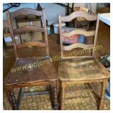 2 odd kitchen chairs