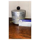 Vintage aluminum grease can