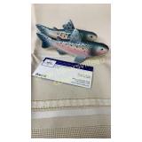 Rainbow trout salt and pepper shakers