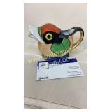 Luster ware bird creamer