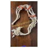 Wood bead and Macrame plant hanger