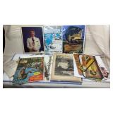 Collection of vintage fishing paper