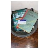 Tackle making books in enamel ware pan