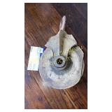 Wood and iron pulley