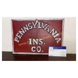 Cast iron Pennsylvania Ins. Sign