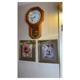 Wall clock and prints