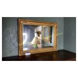 Gold frame mirror