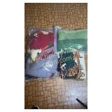 Bags of Afghans and throws