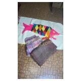 Fish rug and blankets