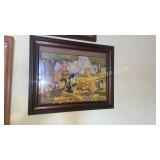 Vintage Felix puzzle in frame