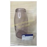 Large old Lockport purple fruit jar no lid