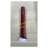 Tall stripe art glass vase