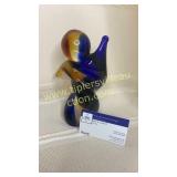 Heavy art glass sculpture