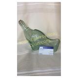 Old blue glass fish decanter