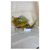 Large spotted blown glass fish