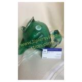 Blown glass green google eye fish