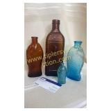 Fish bitters bottles and others