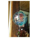 Stained glass fish sun catcher and desert sun