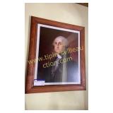 Framed George Washington print