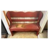 Red bench