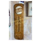 Vintage Pepsi thermometer glass is missing