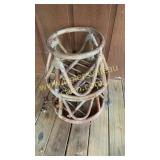 2 rattan stands