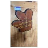 Vintage live edge cypress clock