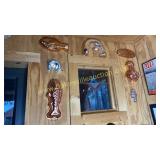 Group of fish and lobster copper/metal molds