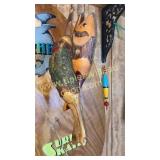 Fish carved from tree branches