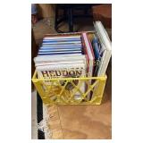 Crate of fishing and lure books