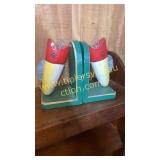 Wooden lure bookends