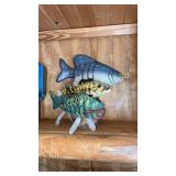Wood carved fish