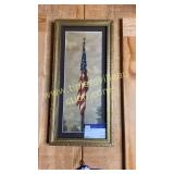 Vintage schoolhouse flag picture