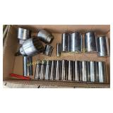 All craftsman and S-K sockets standard (7/16" up