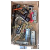 Box of files clamps and miscellaneous tools
