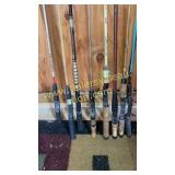 Group of 8 vintage fishing rods St Croix, True