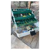 Flambeau tackle box and contents