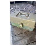 Vintage Plano tackle box and lures