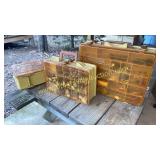 Three Plano tackle boxes 2 have lead weights and